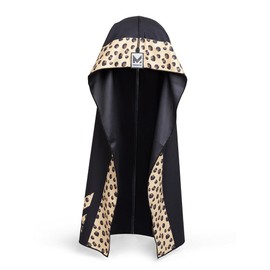 MISSION Cooling Hoodie Towel- Hood Towel, Evaporative Cool Technology, Cools Instantly When Wet, UPF 50 Sun Protection, Contours Your Head to Stay in Place, Great for Sports, Fitness, Gym (Leopard)