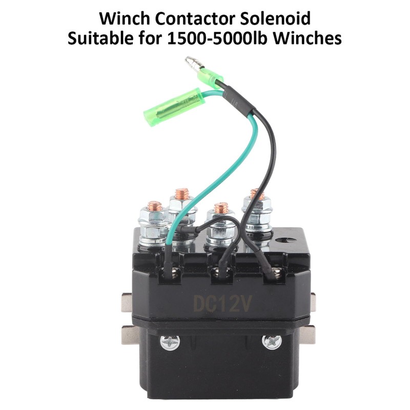 Chazcool Winch Solenoid Relay, 12V ATV UTV Winch Contactor Solenoid