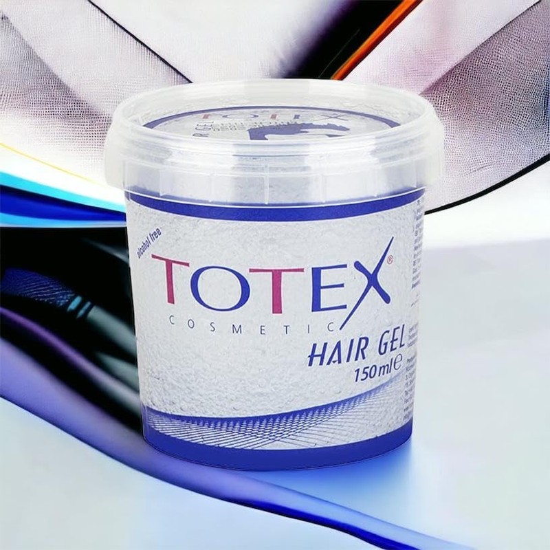Totex Extra Strong Hair Styling Gel, Transparent, Alcohol-Free, 150 ml