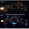 WLJH White Instrument Panel Dash Cluster Gauge Indicator Led Light
