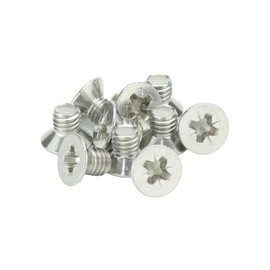 M4 (4mm x 6mm Inc Head) Pozi Countersunk Machine Screws - A2 Grade Stainless Steel (Pack of 20)