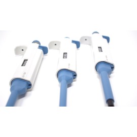 MicroPipette Kit: 3 IVYX Scientific Pipettors (0.5-10μl; 10-100μl; 100-1000μl), Adjustable Single Channel Multi-Volume Autoclavable Pipettes