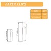 220pcs Silver Paper Clips, Medium and Jumbo Size (1.3 inch