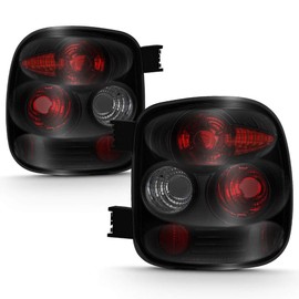 ACANII - For 1999-2004 chevy Silverado GMC Sierra w/Stepside Black Smoke Rear Tail Lights Brake Lamps Driver & Passenger