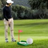 6 Pack Golf Putting Cup with Flags, Plastic Mini Golf