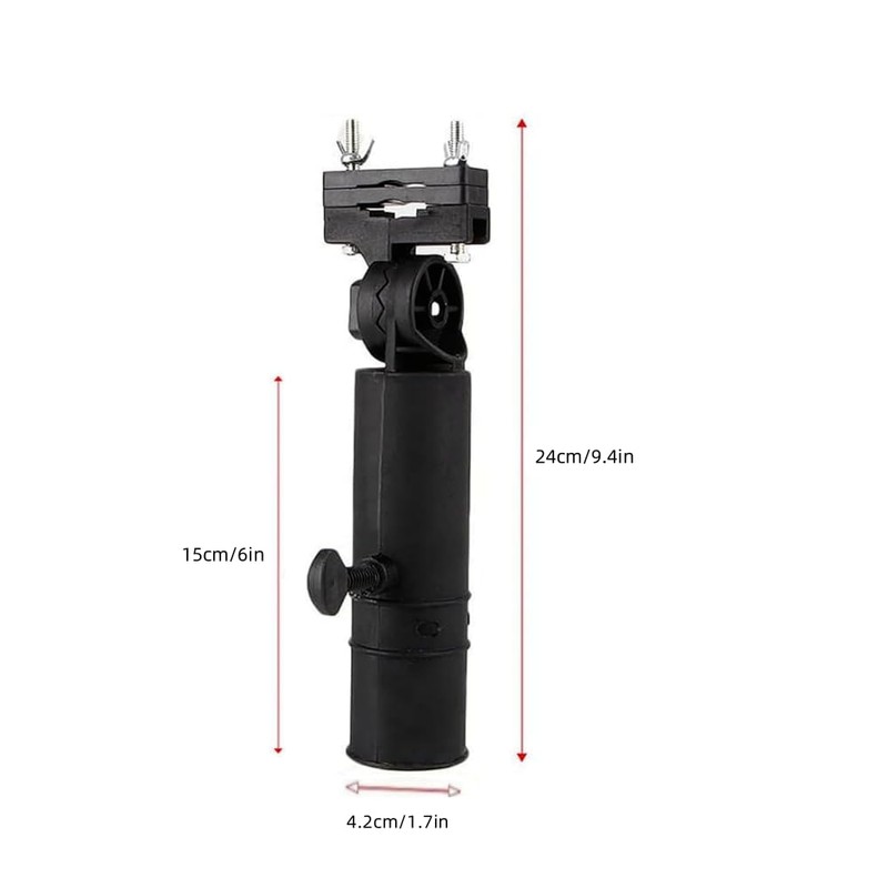 Universal Golf Cart Umbrella Holder, Adjustable Stand for Push Cart,