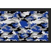 Blue Black White Gray Camouflage Premium Vinyl Car Wrap Decal