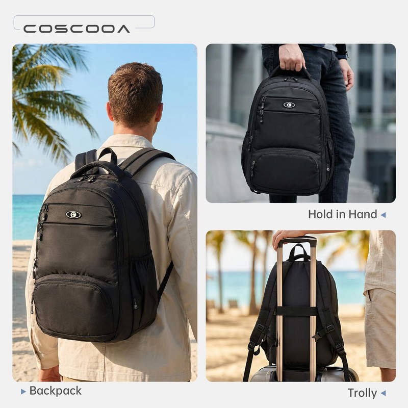 COSCOOA 40x30x15cm Personal Item Travel Bag,16x12x6inch Small Carry On Backpack