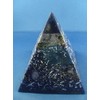 Indigo Blue Tall Large Pyramid Orgone Generator Energy Accumulator Perfect