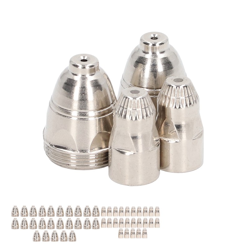 50PCS Plasma Cutting Torch Consumable Kit Copper Strong Penetration Plasma