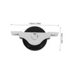 Operitacx Sliding Door Window Pulleys 4pcs Metal Roller Wheels for