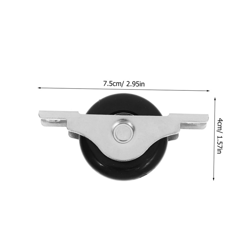 Operitacx Sliding Door Window Pulleys 4pcs Metal Roller Wheels for