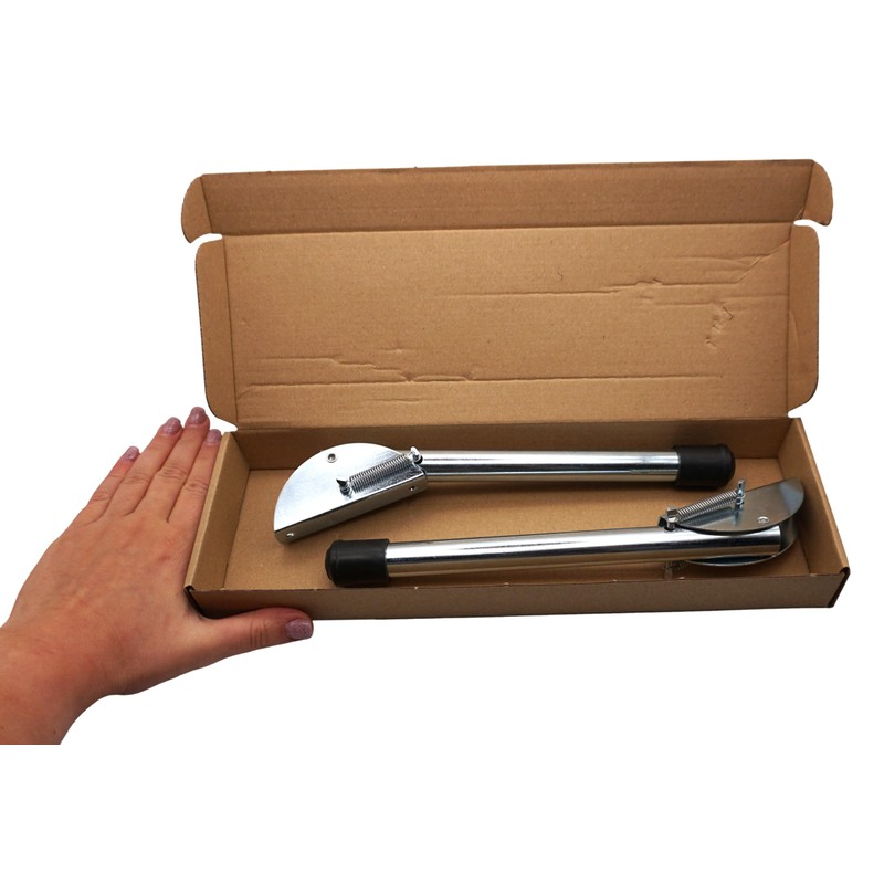 SKIR'CO (Pack of 2) Spring Loaded Door Stop 220mm Length