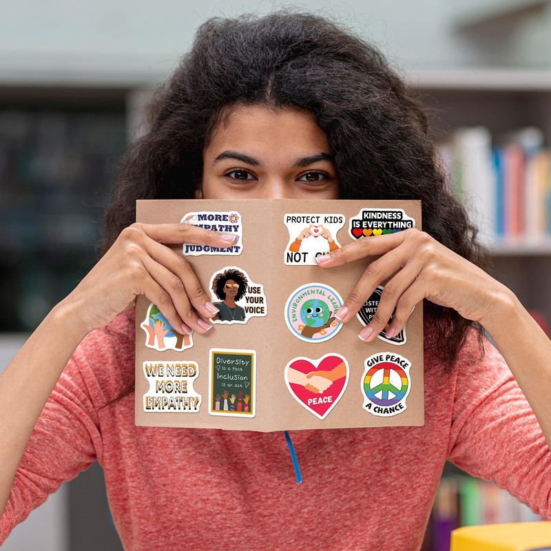 Rzaemuush 200PCS Social Justice Stickers - Human Rights, Equality, Activism