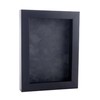 4x6 Inch Shadow Box Frame Black Wood | with a