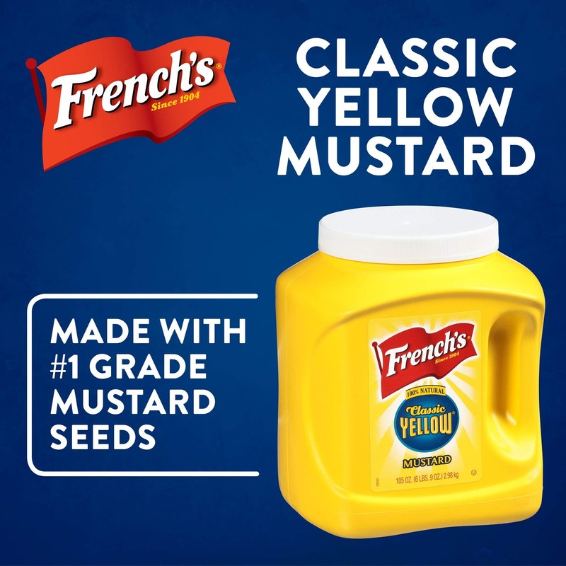 French's Classic Yellow Mustard, 105 oz (Pack of 4) -