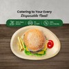 ECO Leaf | 25 Pack Oval Disposable Palm Leaf Plates