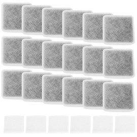 LT Easiyl 18x Pet Water Filters Activated Carbon PP Cotton Filters for Ceramic Water Fountain White with Pump Filters