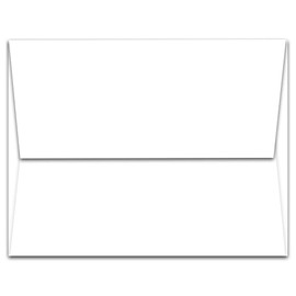 50 White A7 Envelopes - 7.25" x 5.25" - Square Flap