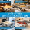1/2 Half Size Hotel Pans with Lids | 4" Deep