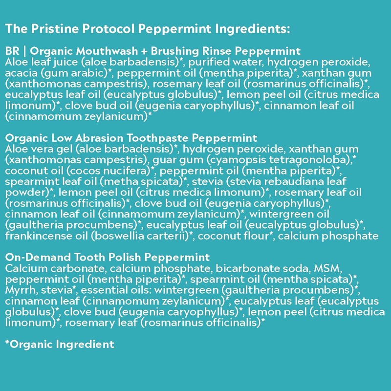 Essential Oxygen Pristine Protocol A 3-Step System (1. Rinse 2.