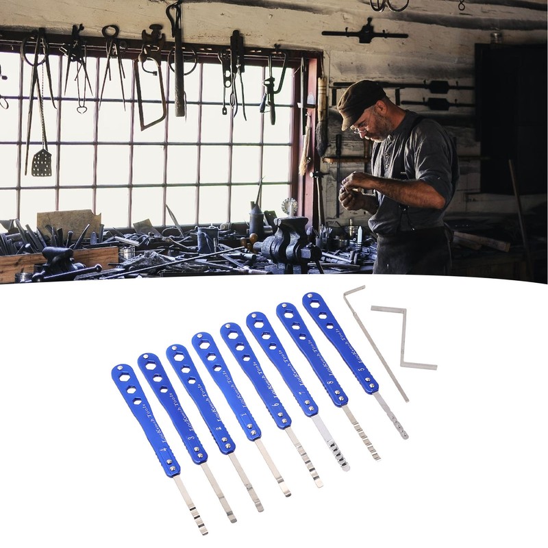 8Pcs Pickup Tool Stainless Steel High Accuracy Single Hook Pick