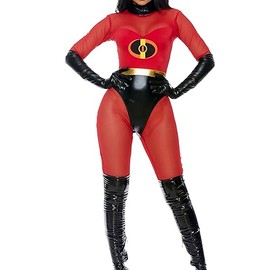 Forplay Women's Hot Super Suit Superhero Adult Costume, Red, XS/S/L/XL US, Red, X-Small/Small
