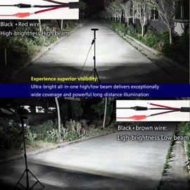 Super Bright Led Boat Lights- Waterproof High/Low Beam Spot Flood Combo Light Bar for Boats, Trucks, Off-Road, Cars, Motorcycles 30W/2400LM Marine Deck Dock Light, Fog Lamp for Night Fishing Kayak