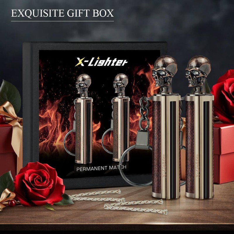 x-lighter Matchstick, Waterproof Match Fire Striker, Flint and Steel, Survival