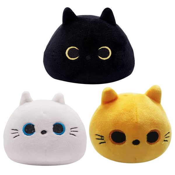Tocwick Cat Plush Toys Stuffed Animals Gifts Cute Pillows Cotton Car Home Decorations (orange/black/white)