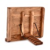 NIRMAN Acacia Wood Book Stand Adjustable Angle Reading Book Holder