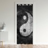 Yin Yang Doorway Curtain Privacy Door Cover Curtain,Boho Trippy Heat