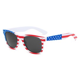 DOOVID Bat Novelty Sunglasses Flame Rimless Sunglasses Women Men Party Trendy UV400 Protection Sun Glasses American Flag