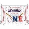 INRUI Rookie Baseball 1st Birthday Photography Backdrop 6x4FT