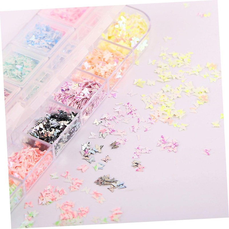Beavorty Nail Art Confetti Glitter Sequins for Manicure Decoration Ultra