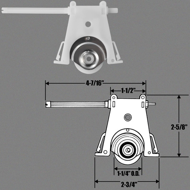Lower Sliding Screen Door Rollers Replacement Kit Fit Andersen Parts