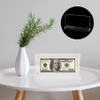 WEBEEDY Pack of 4 Acrylic Banknotes Display Frame Dollar Bill