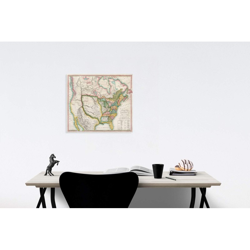 Historic Map : North America, 1804 (The First Map to