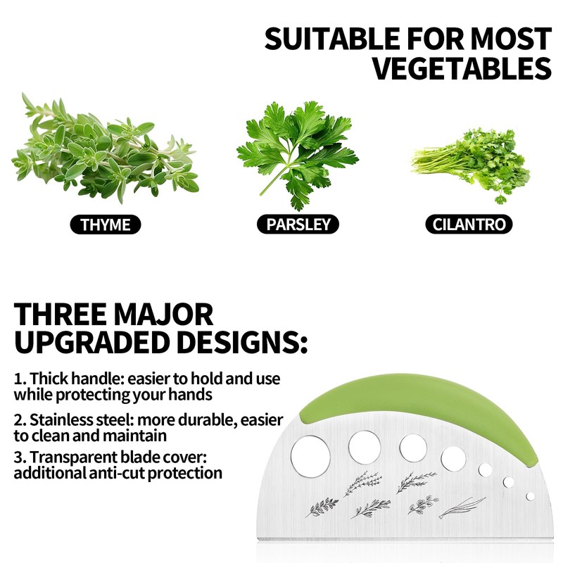 Leaf Stripper Tool, Stainless Steel 2 in 1 Herb Stripper