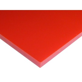 1/8" (3mm) Solid Red Acrylic Plexiglass Sheet 12"x12" Cast (0.118") Thick Nominal Size AZM
