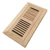 Homewell White Oak Wood Floor Register, Flush Mount Vent with