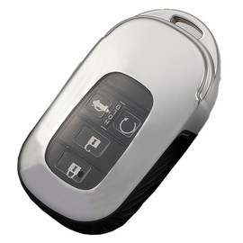[VERISSY] Smart Key Case New Vezel VEZEL RV3 RV4 RV5 RV6 HONDA Honda Smart Key Cover Spada Civic Hatchback, Silver