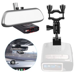 Car Rearview Mirror Stem Radar Detector Mount,for Escort Max360c Max 3 IX IXc Redline EX Beltronics Cobra DualPro GT 360 Radar Models,w/EZ Magnet Connection