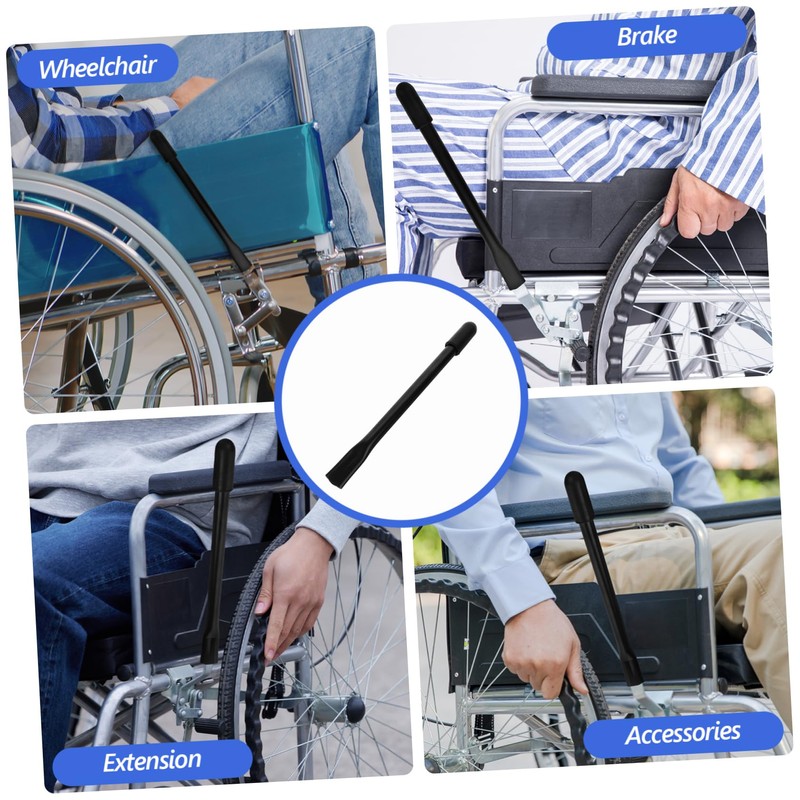 COLLBATH Stainless Steel Wheelchair Brake Handle Extension Brake Handle for
