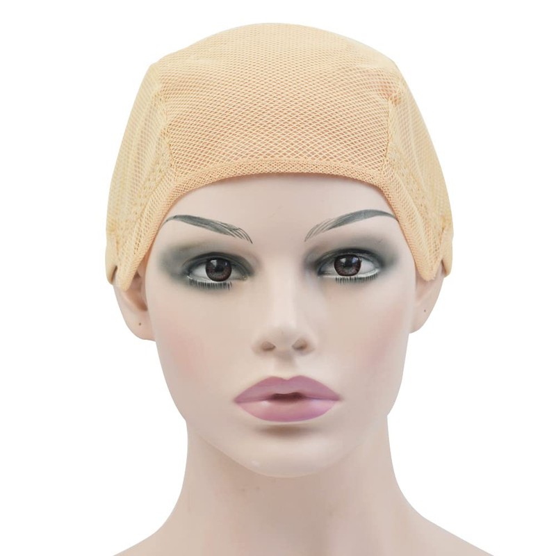 2 Pcs Stretch Wig Caps for Making Wigs Mesh Weaving