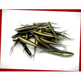 (30) Mini Split-Tail Minnow (1 1/2") Crappie Finesse Drop Shot Jig Bait Fathead Swimming Lures Bait Fishing Equipment Lifelike Fishing Lure Kit E-3732