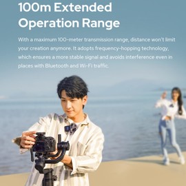 GODOX MoveLink II M1 Wireless Lavalier Microphone, 2.4G Lavalier Mic 100m(328ft) Range Lapel Microphone for Smartphone, DSLR Camera, for YouTube, Volg, Live Streaming, Interview, etc (Black)