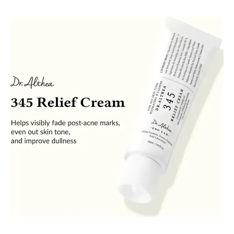 Crema Coreana Dr. Althea 345 Relief Cream Antiacné 50ml
