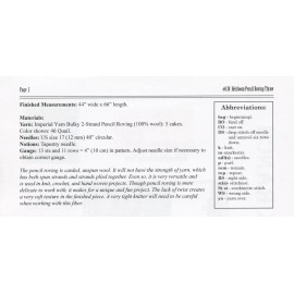 Imperial Stock Ranch Knitting Pattern 138 Heirloom Pencil Roving Throw