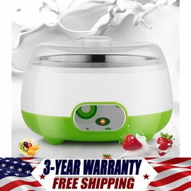 Unbranded 1L Yogurt Maker Machine Auto Constant Temperature w/Stainless Steel Inner Pot